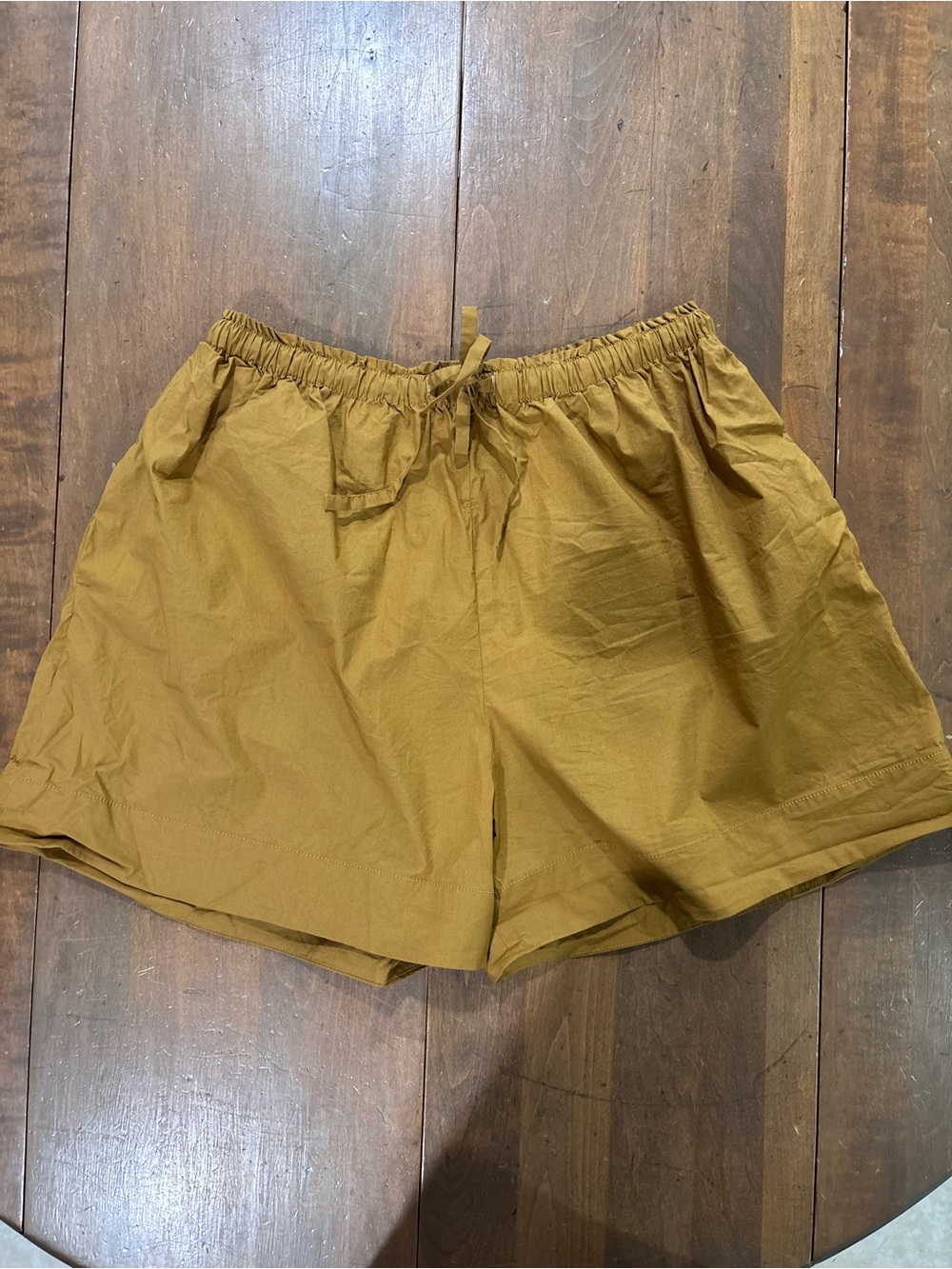 COS Women’s Casual Drawstring Shorts - Mustard